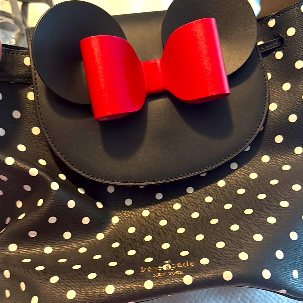 Kate Spade Black and Red Polka Dot Kids Bag